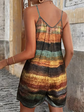 Load image into Gallery viewer, Summer Women's Jumpsuit Striped Print Elegant Sleeveless Shorts Plus Size Romper Casual Fashion
