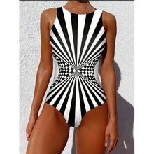 Load image into Gallery viewer, 2025 New Sexy Strile One-piece Stylish Swimsuit for Women O Neck Quick Dry Detachable Pads Brazilian Swimming Suit Bikini Set