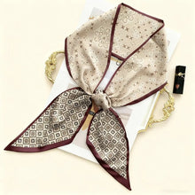 Load image into Gallery viewer, New Long Silk Scarf Women Luxury Paisley Print Headband Soft Satin Scarves Hands Bag Ribbon Foulard Hijab Neckerchief Headband