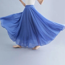 Load image into Gallery viewer, Boho Cotton Linen Beach Long Skirt Women Vintage Casual Solid A-line High Waist Dance Floor-Length Maxi Skirt Spring Summer New