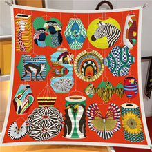 Load image into Gallery viewer, 90cm Bohemian Style Twill Silk Scarf Shawl 2024 Brand Square Scarf Women Hijab Luxury Bandana Foulard Neckerchief Head Scarves