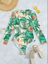 Load image into Gallery viewer, Ladies 2025 One-Piece High Collar Backless Fashionable Swimsuit Long Sleeve Suitable for Summer Beach And Swimming Pool