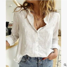 Load image into Gallery viewer, Fashion Women&#39;s Print Shirt Women&#39;s Long Sleeve Top Cotton Office 2024 Spring Summer Casual Loose Top Large 5XL
