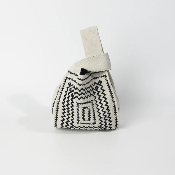 Simple and Casual High-End Knitted Handbag, Suitable for Various Occasions, Versatile for All Seasons, Soft, Breathable, Foldable, Durable, Reusable, Eco-Friendly, Can Hold a Phone, Keys, Water Bottle, Etc., Meets Daily Commuting, Shopping, and Other Need