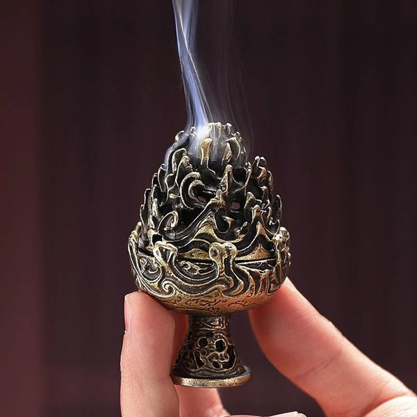 Boshan Incense Burner, Tabletop Ornament, Home Office Decor Collectible, Creative Portable Small Home Burner