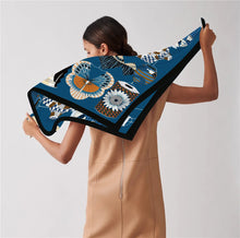 Load image into Gallery viewer, 90cm Bohemian Style Twill Silk Scarf Shawl 2024 Brand Square Scarf Women Hijab Luxury Bandana Foulard Neckerchief Head Scarves