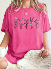 Load image into Gallery viewer, All Kinds Of Beautiful Flowers Printed T-Shirt Women Cotton Loose T Shirts All-Match Summer Clothing Comfortable Y2K Streetwear