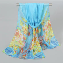Load image into Gallery viewer, Ethnic New Chiffon Scarf For Women Summer Print Thin Sunscreen Scarves Soft Shawl Foulard Viscose Autumn Female Wrap Shawls