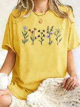 Load image into Gallery viewer, All Kinds Of Beautiful Flowers Printed T-Shirt Women Cotton Loose T Shirts All-Match Summer Clothing Comfortable Y2K Streetwear