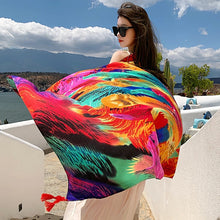 Load image into Gallery viewer, Fashion Women Beach Scarf Bohemia Flower Summer Hijab Shawls and Wraps Female Foulard Echarpe Designer Pashmina Bandana 2023
