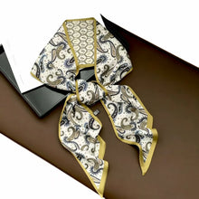 Load image into Gallery viewer, New Long Silk Scarf Women Luxury Paisley Print Headband Soft Satin Scarves Hands Bag Ribbon Foulard Hijab Neckerchief Headband