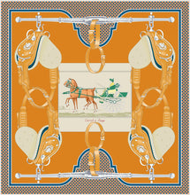Load image into Gallery viewer, 90cm Bohemian Style Twill Silk Scarf Shawl 2024 Brand Square Scarf Women Hijab Luxury Bandana Foulard Neckerchief Head Scarves