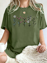 Load image into Gallery viewer, All Kinds Of Beautiful Flowers Printed T-Shirt Women Cotton Loose T Shirts All-Match Summer Clothing Comfortable Y2K Streetwear