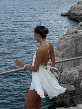 Load image into Gallery viewer, 2025 Sexy Party Off Shoulder Dresses Women&#39;s Elegant Sleeveless Hollow Out Beach Dress Backless High Street Lady Summer Vestidos