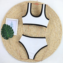 Load image into Gallery viewer, Woman Swimwear 2024 High Waist Bikinis Shorts Women&#39;s Swimsuit Luxury Ribbed Two-piece Bathing Suits Summer Bikini Set Swim Suit