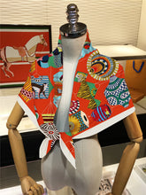 Load image into Gallery viewer, 90cm Bohemian Style Twill Silk Scarf Shawl 2024 Brand Square Scarf Women Hijab Luxury Bandana Foulard Neckerchief Head Scarves