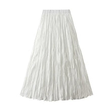 Load image into Gallery viewer, Light Luxury Irregular Slimming Pleated  A-line Skirt for Women High Waist Solid Color Loose Fashion Skirts Casual  Spring New
