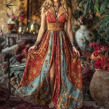 Load image into Gallery viewer, Sexy Spaghetti Strap Long Dress Women Summer Fashion Floral Print Sleeveless Off The Shoulder Strapless Maxi Dresses Elegant