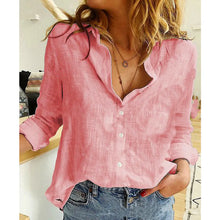 Load image into Gallery viewer, Fashion Women&#39;s Print Shirt Women&#39;s Long Sleeve Top Cotton Office 2024 Spring Summer Casual Loose Top Large 5XL