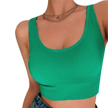Load image into Gallery viewer, Summer Fashion Sexy Crop Top Women Bra Hollowed Back Cross Strap Yoga Sports Bra Breathable Underwear Female Fitness Vest
