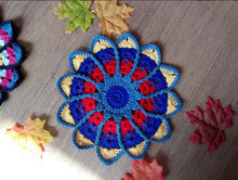 Load image into Gallery viewer, Handmade Crochet, Placemat, Plate Mat, Teacup Mat, Retro Coaster