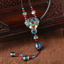Load image into Gallery viewer, Ethnic Style Sweater Chain, Long Hanging Ornament, Clothing Pendant, Accessories, Cloisonne Chain