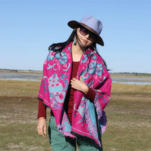 Load image into Gallery viewer, Nepal Vintage Printed Shawl Women&#39;s Imitation Cashmere Warm Ethnic Style Tibetan Scarf