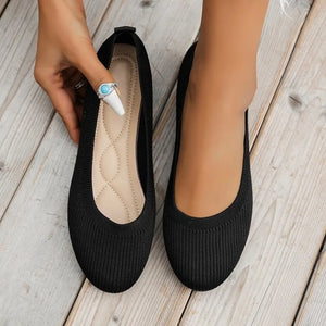 Women Flats Solid Color Black Flats for Women Slip On Shallow Comfort Foldable Flats for Women Brown Flat Heel Shoes
