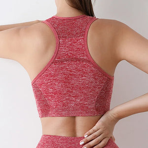 Women Sports Bra Top Push Up Fitness Yoga Bra Underwear Sport Tops For Women Breathable Running Vest Gym Wear