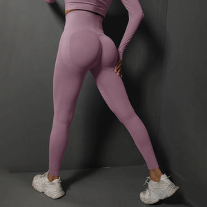 Women Yoga Leggings Hips Lifting Gym Leggings Seamless Sport Pants High Waist Fitness Leggings Bubble Butt Workout Running Pants