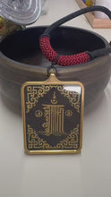 Load image into Gallery viewer, Hand-painted Tibetan Rnam-bcu Dbang-ldan Small Thangka Necklace