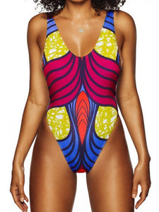 Sexy One-piece Printed Bikini Swimsuit