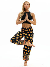 Load image into Gallery viewer, Thailand Nepal travel high waist yoga pants high waist slim wide leg pants