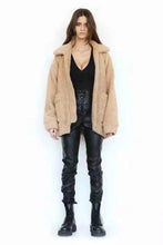 Load image into Gallery viewer, Loose Padded Warm Lamb Lamb Leisure Lapel Double Pocket Coat
