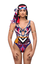 Load image into Gallery viewer, New Totem Print Triangle One-piece Swimsuit
