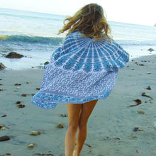 Load image into Gallery viewer, Chiffon Print Beach Sunscreen Cardigan Hood