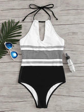 Load image into Gallery viewer, Bikini In Women Swimsuit with Conjoined Stripes