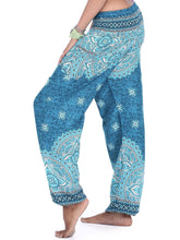 Load image into Gallery viewer, Floral ethnic loose sports and leisure lantern yoga pants