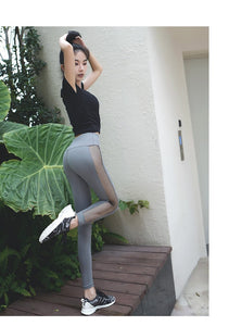 New yoga pants female European and American peach hip pants running fitness sports tights women quick-drying pants