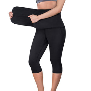 Pressurised Waistband Sweatpants Fitness Yoga Pants Ladies 7 Minutes Fast Dry Sports Clothes Long Pants Sweating Pant