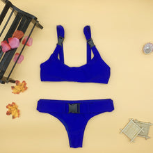 Load image into Gallery viewer, Women&#39;s Bikini Buckle Split Swimsuit