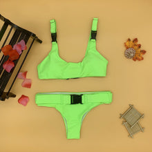 Load image into Gallery viewer, Women&#39;s Bikini Buckle Split Swimsuit