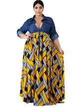 Load image into Gallery viewer, Be the Queen Plus Size Maxi Dress