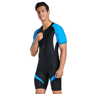 Diving Suit Short Sleeved One Piece Snorkeling and Quick Drying Slimming Thin Swimsuit