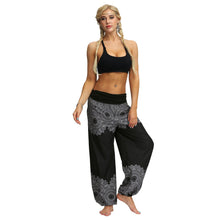 Load image into Gallery viewer, Women Bohemian Digital Printing Feather Fitness Yoga Casual Pants