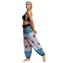Load image into Gallery viewer, Women Bohemian Digital Printing Feather Fitness Yoga Casual Pants