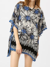 Load image into Gallery viewer, Print Loose Casual Beach Bikini Cover Up