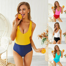 Load image into Gallery viewer, Splicing One-piece Swimsuit