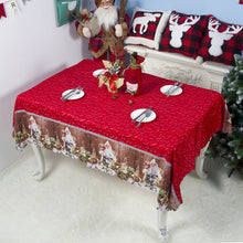 Load image into Gallery viewer, Christmas Tablecloth Cartoon Polyester Washable