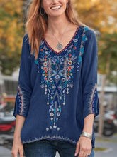 Load image into Gallery viewer, Autumn Embroidered long-sleeved lady&#39;s top